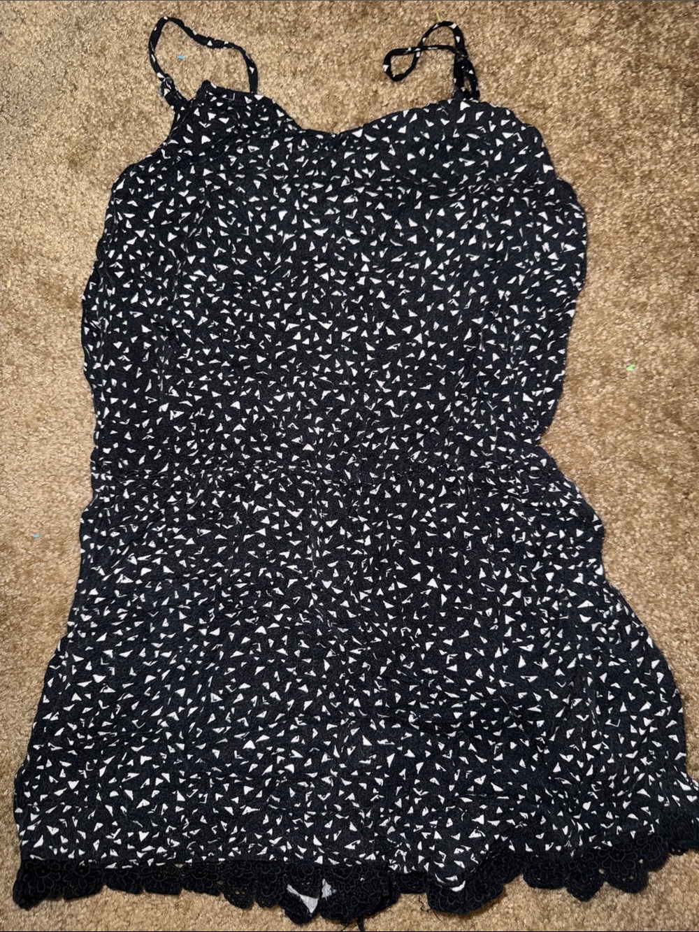 Black & White Romper